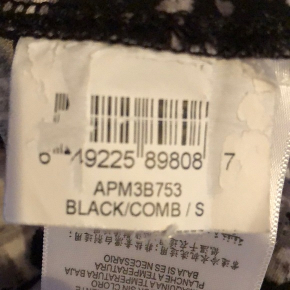 BCBG BLACK GRAY AND WHITE ELASTIC WAIST SKIRT - Picture 6 of 7